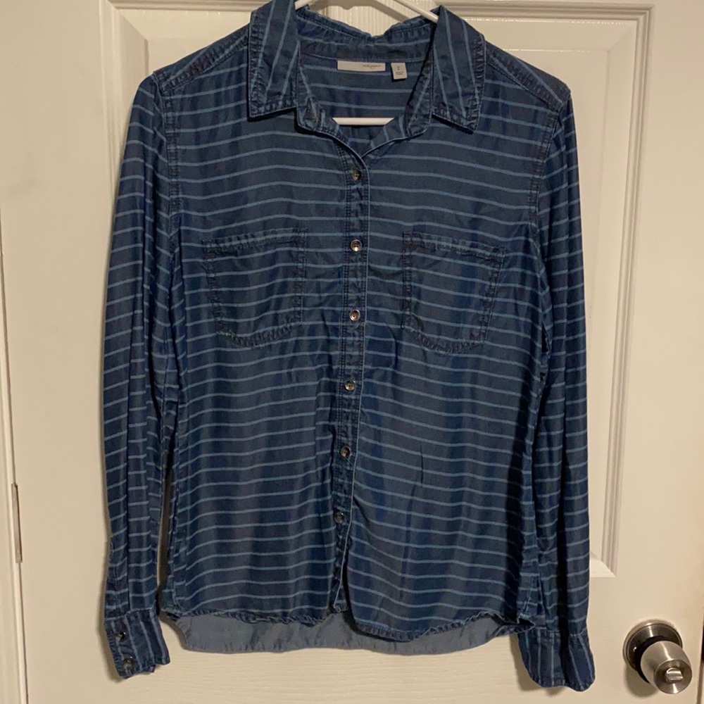 Denim Long Sleeve button down top